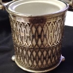 Elegant Silver Mustard Pot